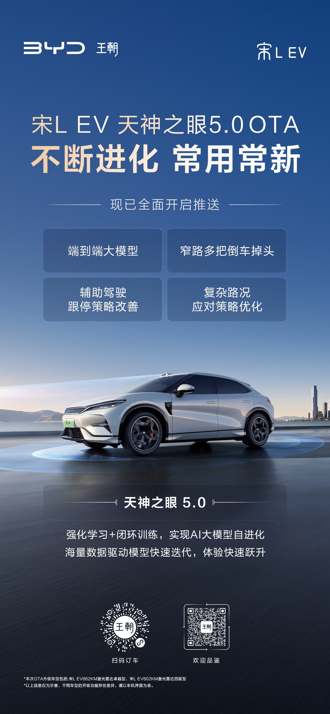 BYD Launches Tian Shen Zhi Yan 5.0 for Song L EV with Enhanced OTA Capabilities